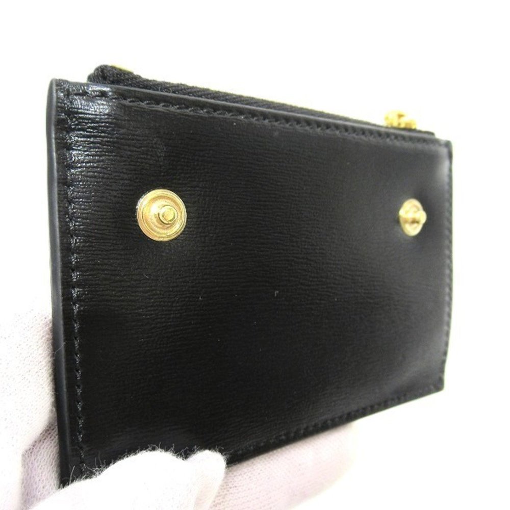 CELINE Triomphe 10I653 Wallet Tri-fold Black/Silver - Picture 7 of 9
